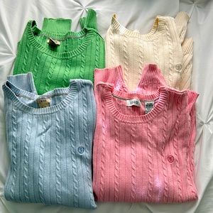 Lot of 4 Izod xl sweaters
